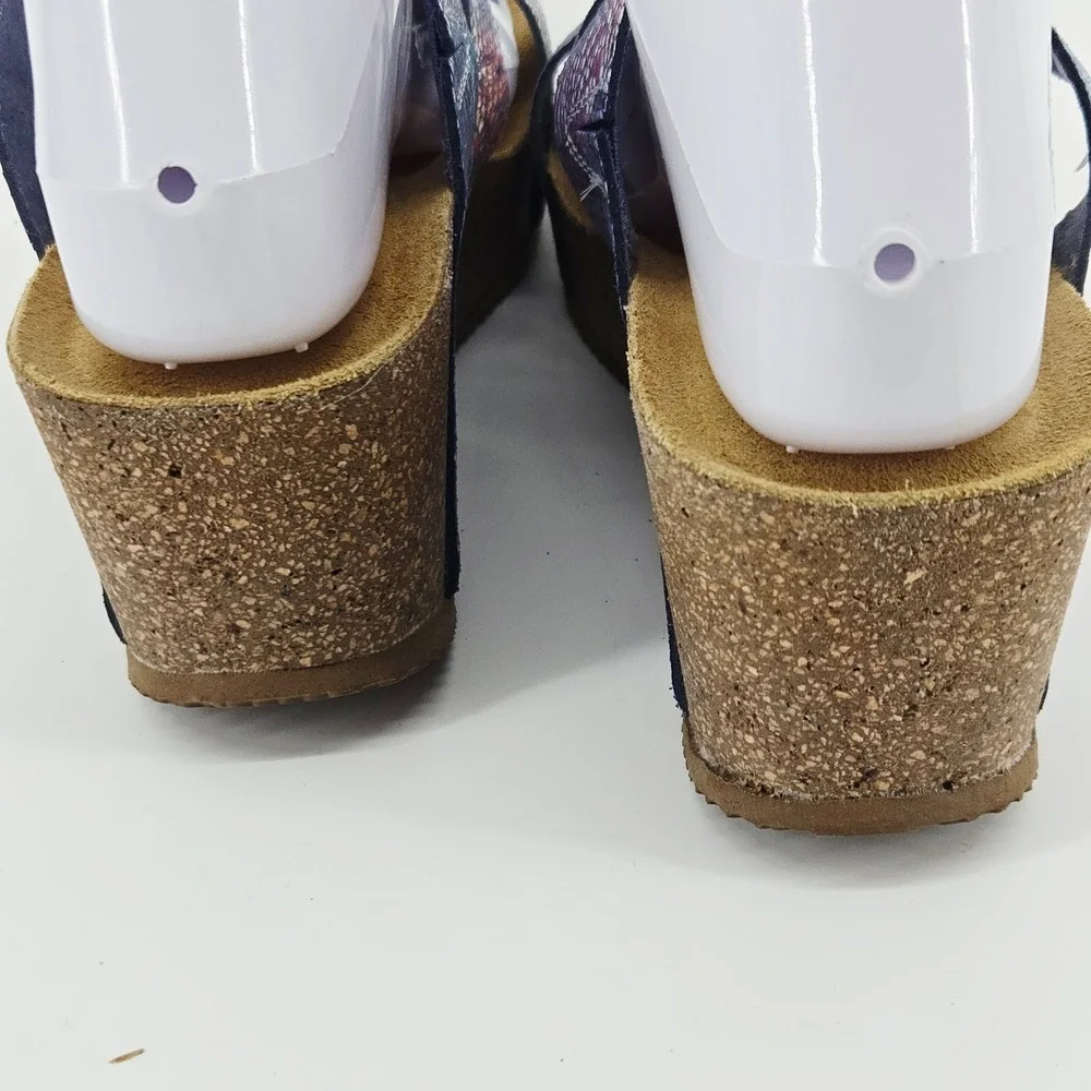 Spring Step Butterpea Wedge Slide Strappy Sandal Women's Size‎ US 7.5 EU 38